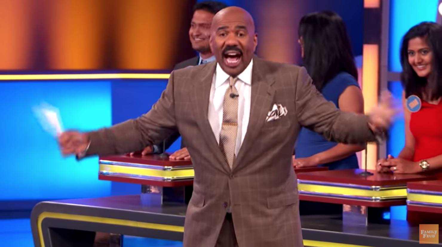 Family Feud Contestant's Answer Is So Wrong Steve Harvey Walks Off The
