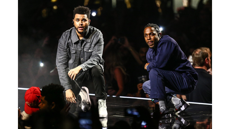 Kendrick Lamar and The Weeknd (Getty)