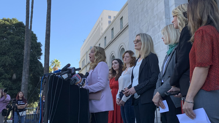 weinstein accusers gather in LA