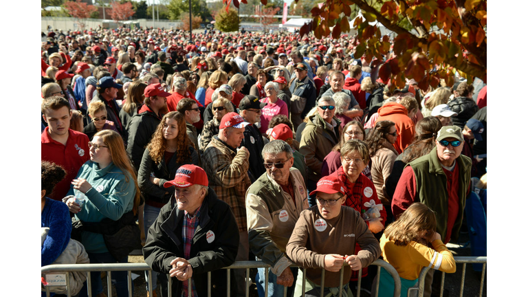 President Trump Holds Rally In Tupelo, Mississippi