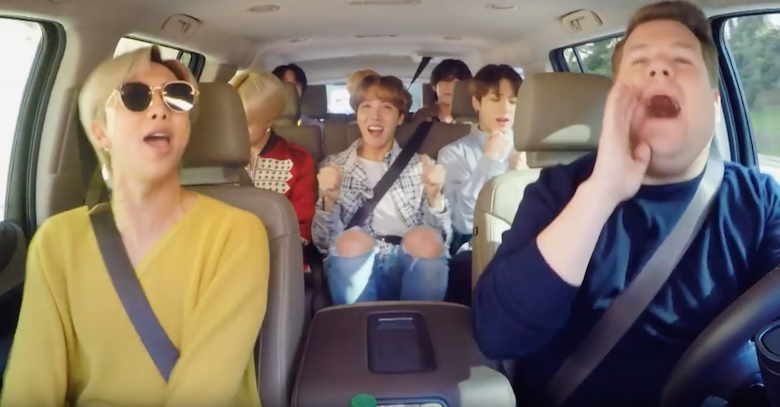 BTS Covers Bruno Mars, Leads a Dance Class & More During Carpool Karaoke - Thumbnail Image