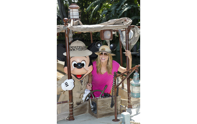 Heidi Klum Joins Mickey Mouse At Disneyland
