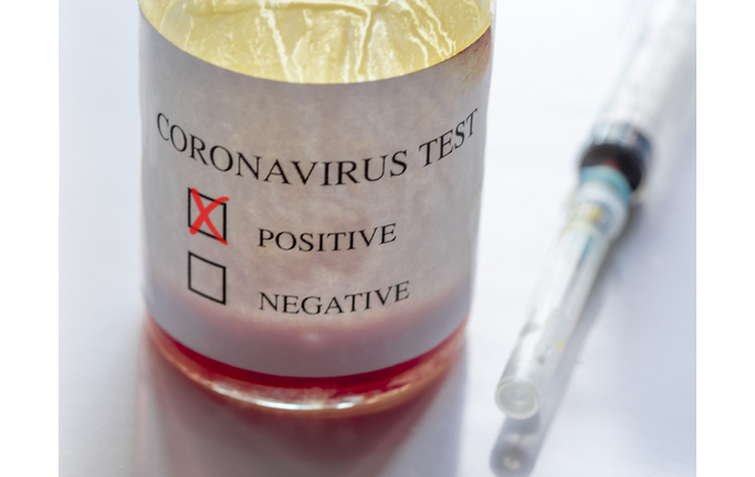 Coronavirus Positive Blood Test And Syringe