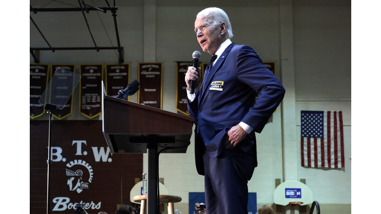 Democratic Presidential Candidate Joe Biden Campaigns In Norfolk, Virginia