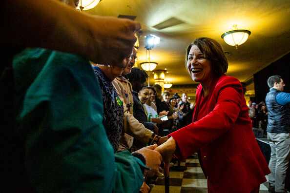 GETTY: Presidential Candidate Amy Klobuchar Campaigns In Virginia Ahead Of Super Tuesday