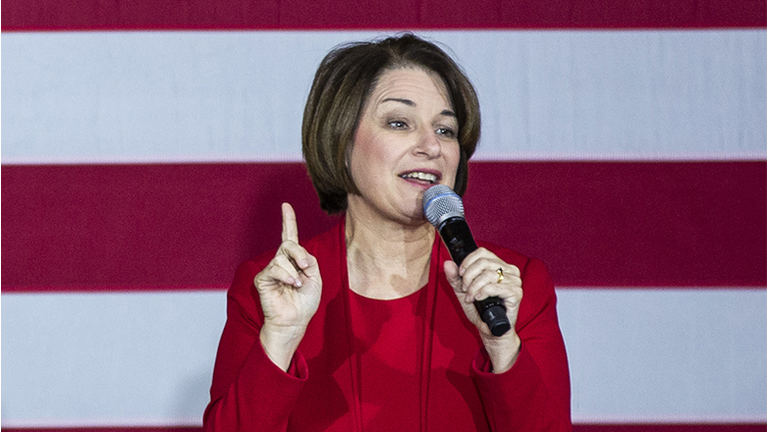 Presidential Candidate Amy Klobuchar Campaigns In Virginia Ahead Of Super Tuesday