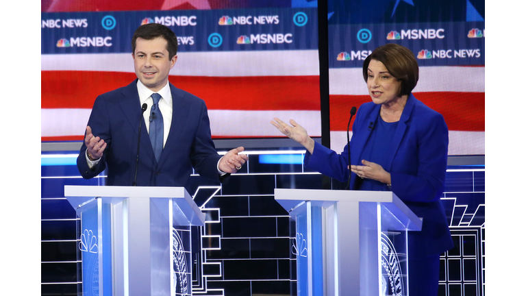 Democratic Presidential Candidates Debate In Las Vegas Ahead Of Nevada Caucuses