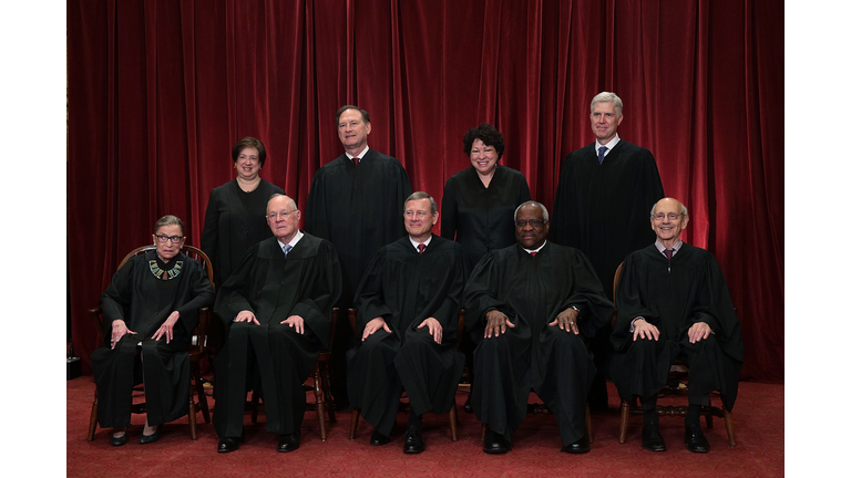 U.S. Supreme Court Justices Pose For Formal Portrait