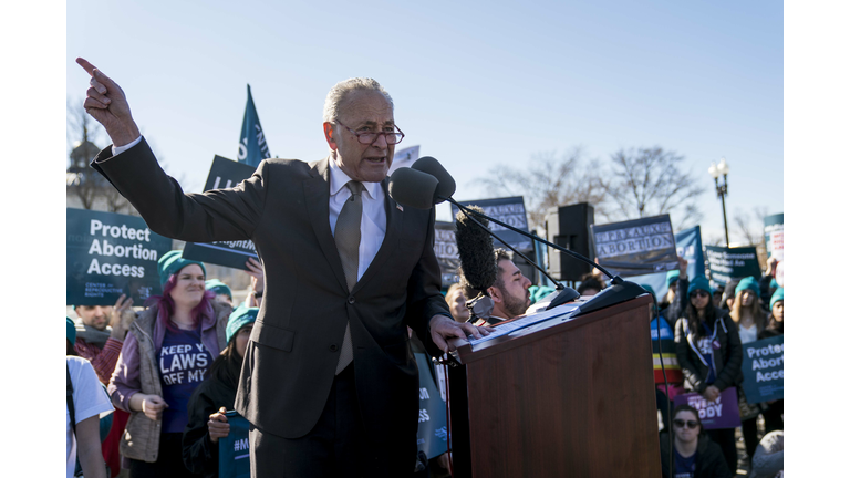 Advocates Rally In Washington As Arguments In Supreme Court Abortion Case June Medical Services V. Russo Are Heard