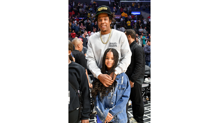 Celebrities At The Los Angeles Clippers Game