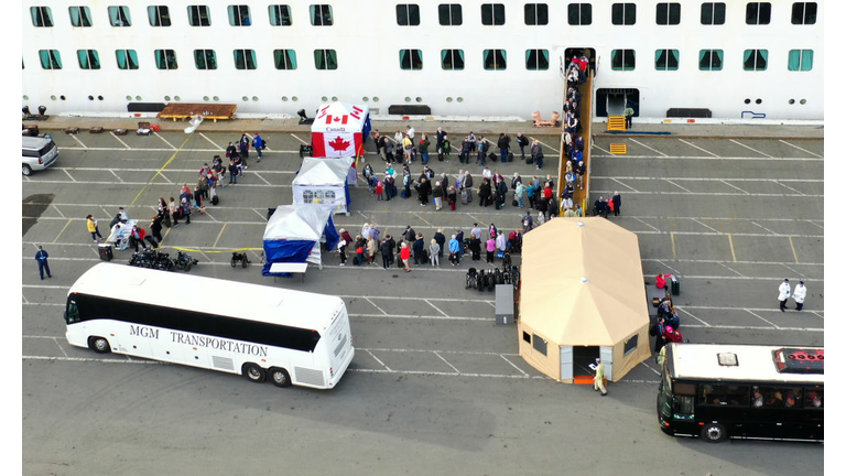 Cruise Ship With 21 Coronavirus Patients On Board Docks In Oakland