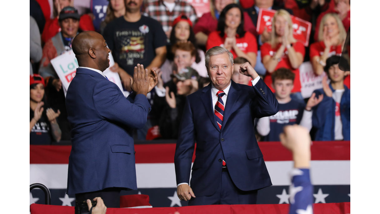 Donald Trump Holds Campaign Rally In South Carolina One Day Before Primary