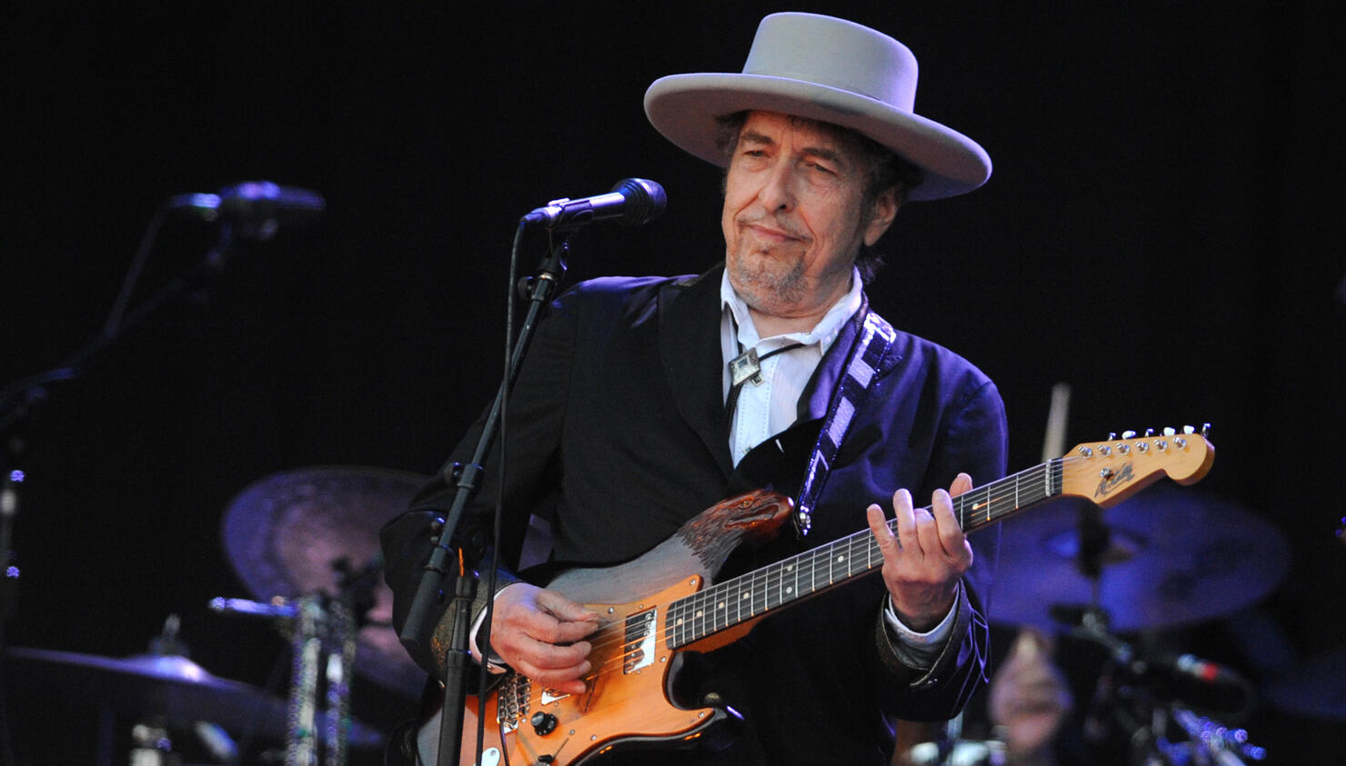 US legend Bob Dylan performs on stage du