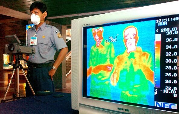 INDONESIA-HEALTH-SARS-HEAT SCANNER