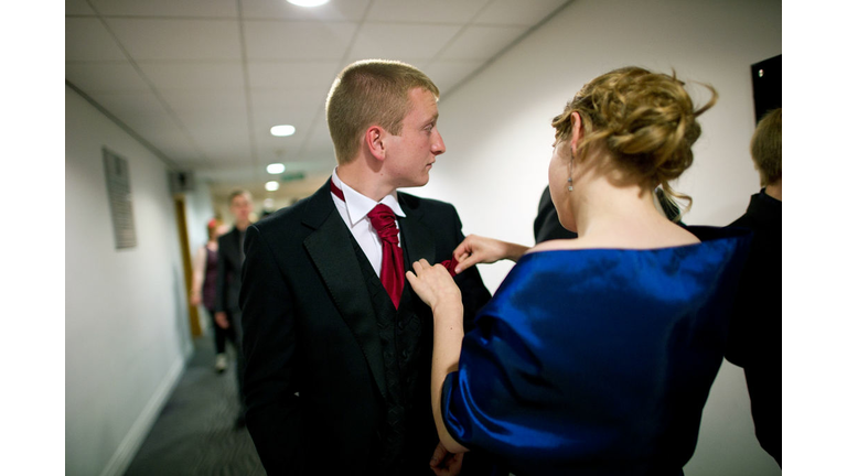 Students Participate In Their School's Final Year Prom Dance