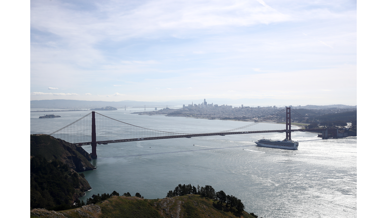 Cruise Ship With 21 Coronavirus Patients On Board Docks In Oakland