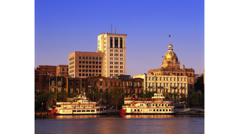 Skyline, Savannah River from Hutchinson Island