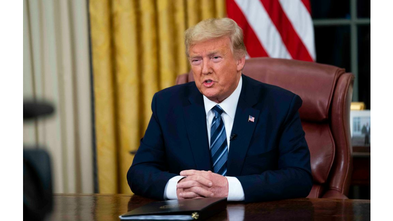 President Trump Addresses Nation From White House On Coronavirus