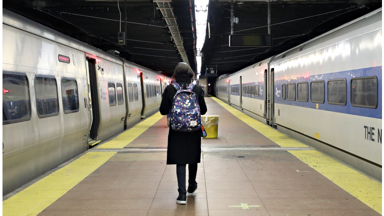 Commuters Navigate Mass Transit During Rush Hour Amid Coronavirus Threat