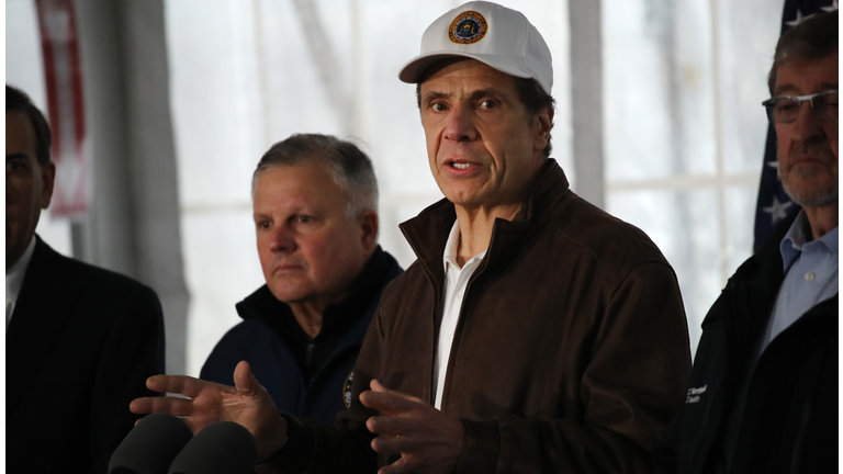 New York Gov. Cuomo Opens Coronavirus Testing Area In New Rochelle Park