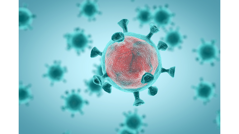 A 3D render of Coronavirus. (Getty Images)