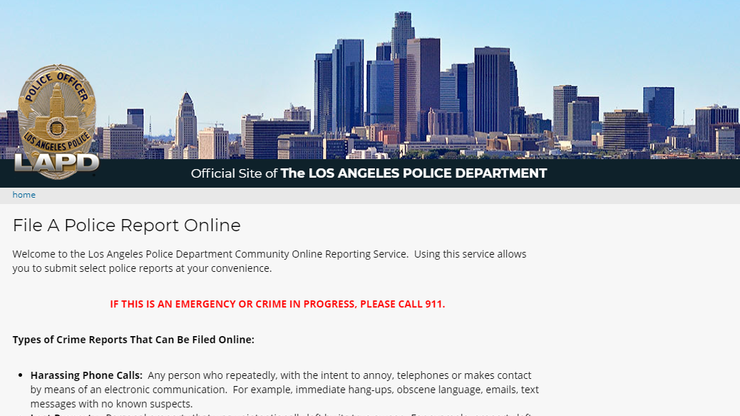 lapd asks residents to file non emergency crime reports online flipboard flipboard