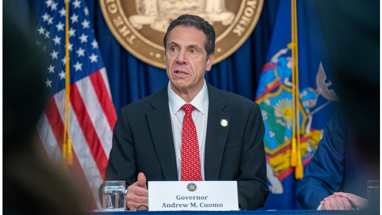 NY Gov. Cuomo And NYC Mayor De Blasio Brief On First Coronavirus Case In NY State