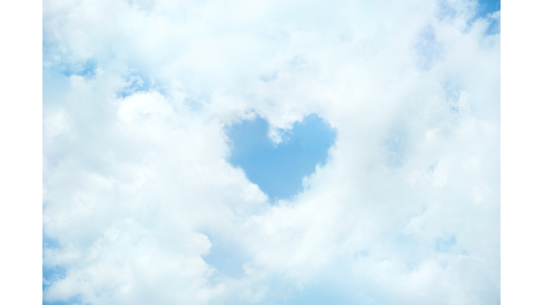 Heart shaped cloud