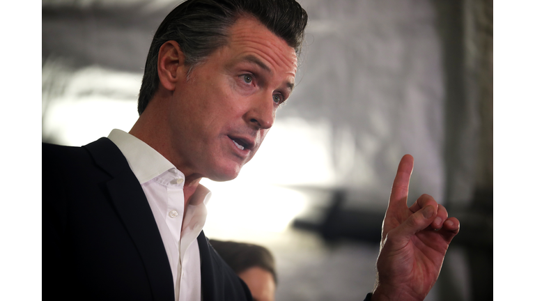 California Governor Gavin Newsom And Oakland Mayor Libby Schaaf Speak On State's Actions On Homelessness Crisis