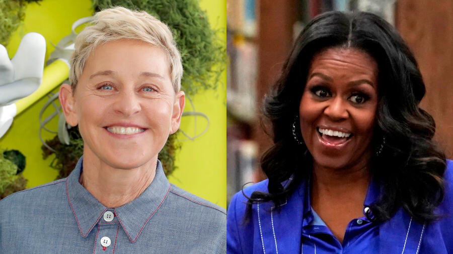 Ellen Challenges Michelle Obama To Planking Contest During Quarantine Call - Thumbnail Image