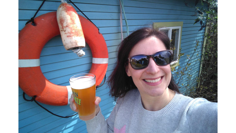 Happy beer face