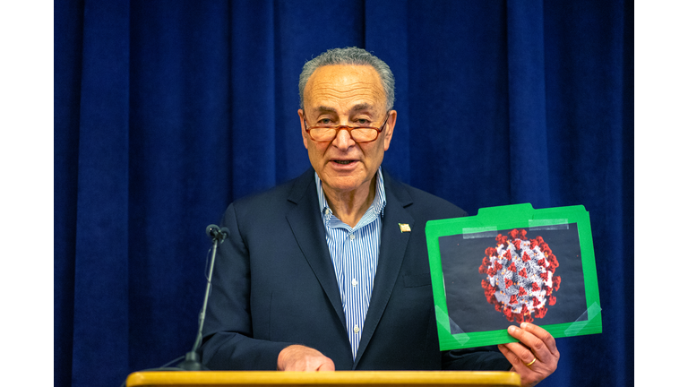 Chuck Schumer Calls On Senate To Pass Coronavirus Legislation
