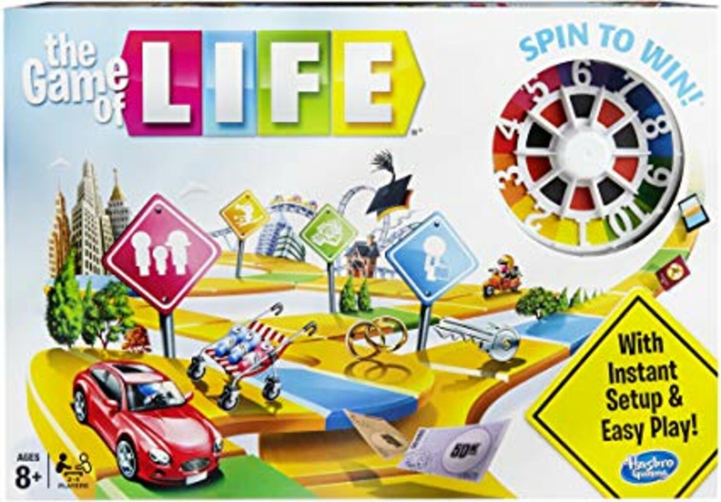 In The Game of Life game players can make their own exciting