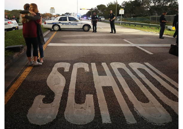 Florida Town Of Parkland In Mourning, After Shooting At Marjory Stoneman Douglas High School Kills 17