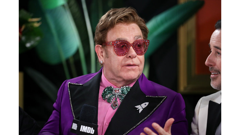 Elton John, who will host the living room concert.