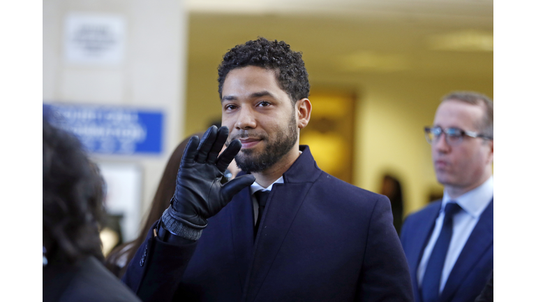Actor Jussie Smollett Appears Outside Of Court After It Was Announced That All Charges Have Been Dropped Against Him