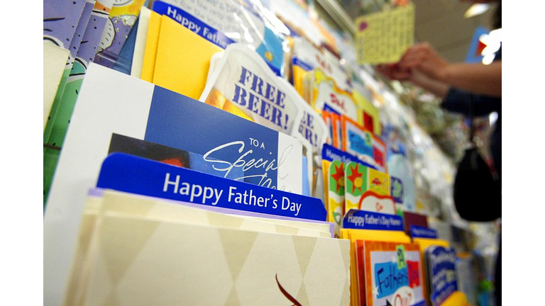 Father's Day Cards Sit On Shelf