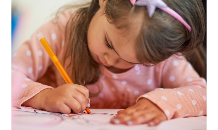 Colouring in is her favourite hobby