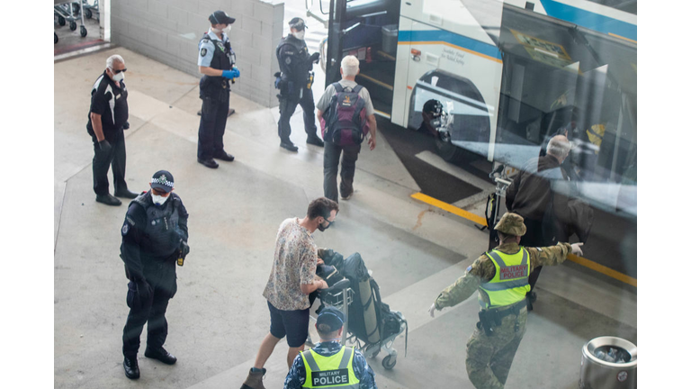 Coronavirus Evacuation Flight Carrying Passengers From Nepal Arrives In Brisbane