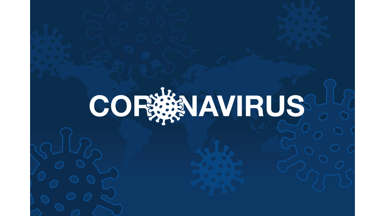 Background of Coronavirus with World map