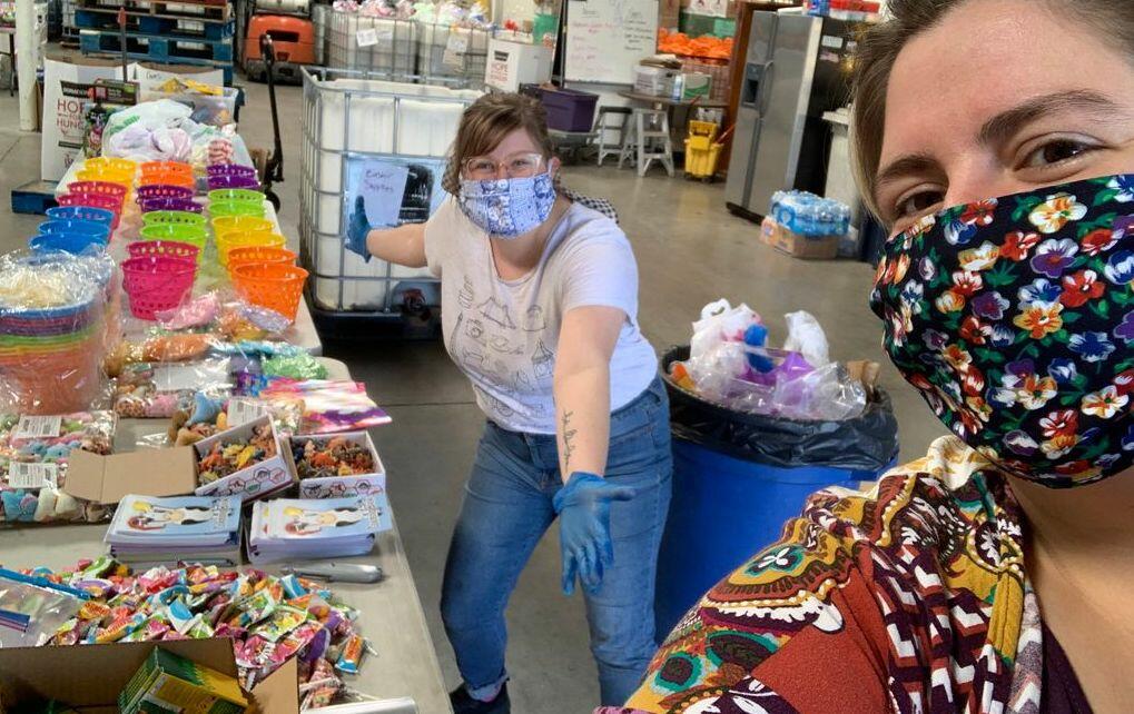 Easter baskets handed out to families in need by the Phoenix Rescue