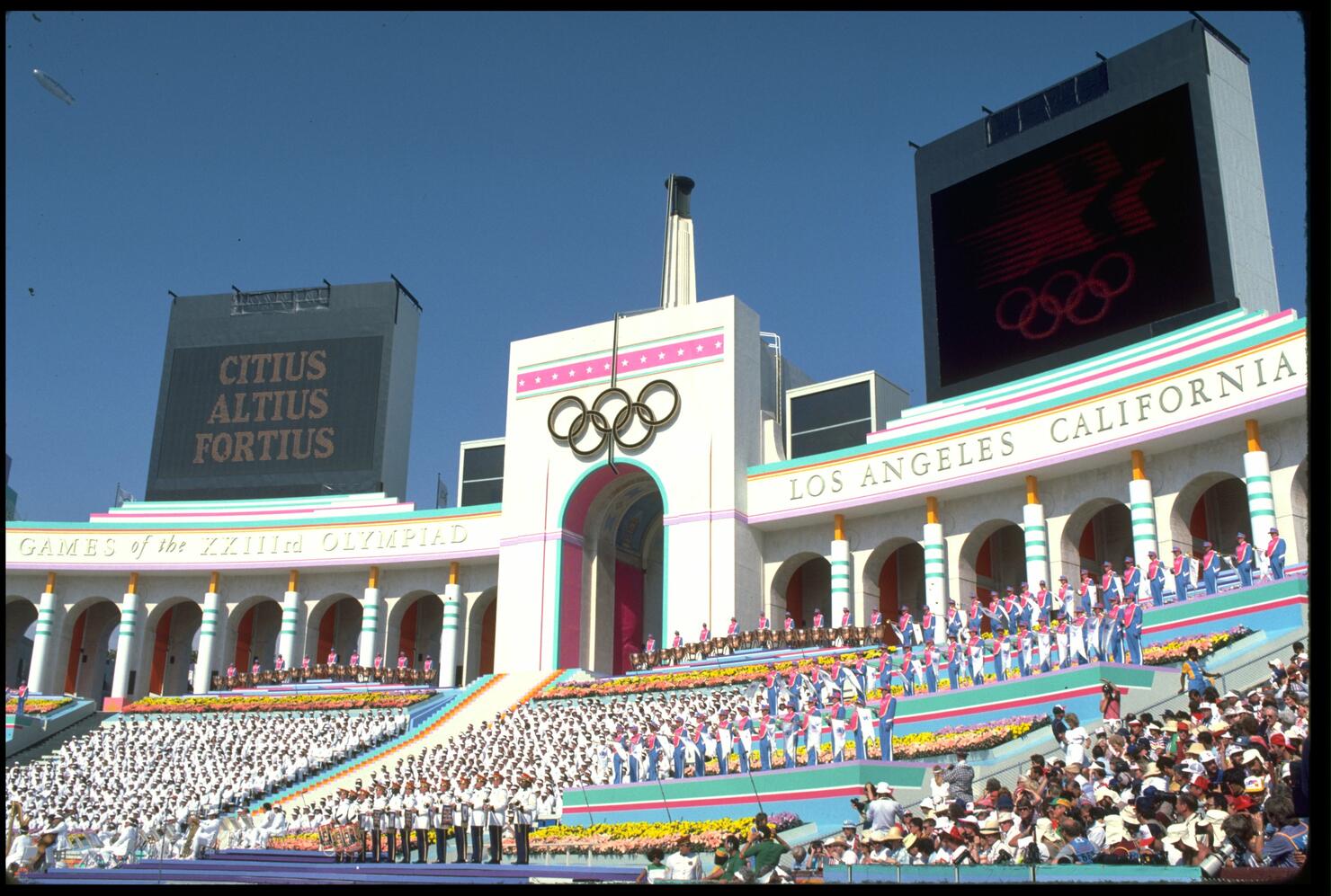 OPENING CEREMONY LOS ANGELES OLYMPICS 1984