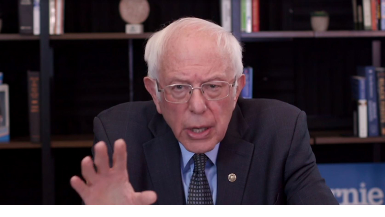 Presidential Candidate Bernie Sanders Gives Livestream Talk On Coronavirus Response