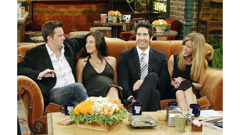 Cast of "Friends" on the "Tonight Show with Jay Leno"