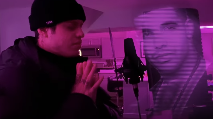 Pete Davidson Films 'Drake' Music Video In His Mom's Basement - Thumbnail Image