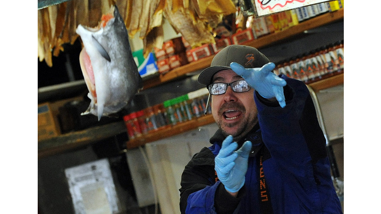 Fishmongers at the Pike Place Market