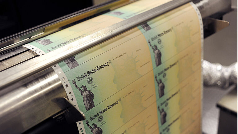 U.S Treasury Facility Prints Social Security Checks