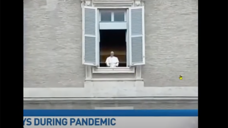 Video Shows Pope Disappearing Into Thin Air On Tv Wbz Newsradio 1030