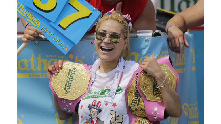Competitive Eaters Gorge At Annual Nathan's Hot Dog Eating Contest