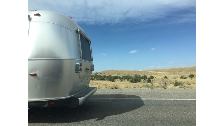 Travel Trailer on the Open Road